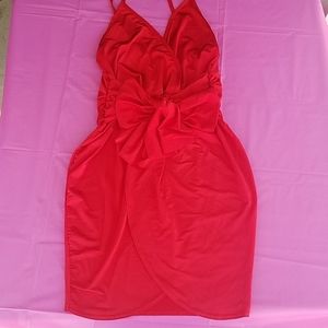 Boohoo Red Cocktail Dress